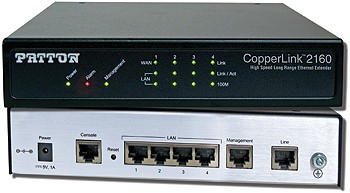 Patton CopperLink 2162 Multi Rate 45 Mbps 8-Wire Ethernet Extender Kit