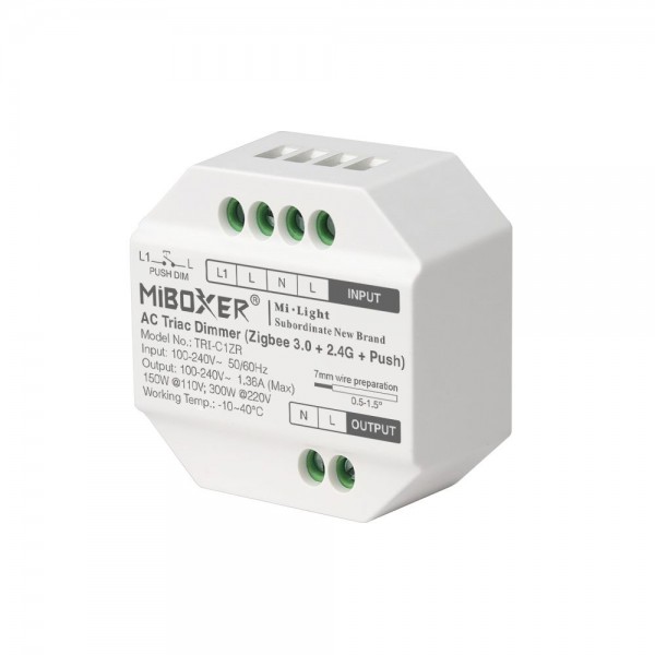 Synergy 21 LED AC TRIAC Dimmer Zigbee 3.0+2,4G+Push *Milight/Miboxer*