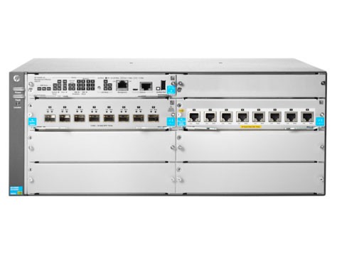 HP Switch Chassis, ZL2, *Bundle*, 5406R 8-port 1/2.5/5/10GBASE-T PoE+/8-port SFP+, ohne Netzteile !