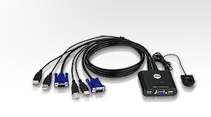 Aten KVM-Switch 2-fach, VGA/USB,