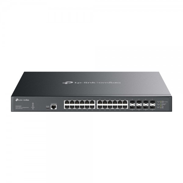 TP-Link Switch full managed Layer2+ 32 Port • 24x 10GbE • 8x SFP+ • PoE Budget 770 Watt • 24x PoE af/at/bt • 19? • Omada • SX3832MPP