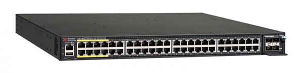 CommScope RUCKUS Networks ICX 7450 Switch 48-port 1 GbE switch PoE+ bundle includes 4x10G SFP+ uplinks, 2x40G QSFP+
