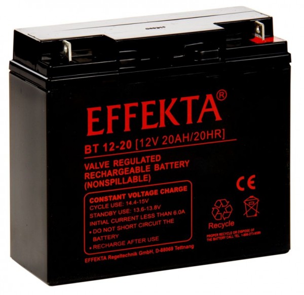 Effekta zbh. Akku, 12V-20AH, BT12-20