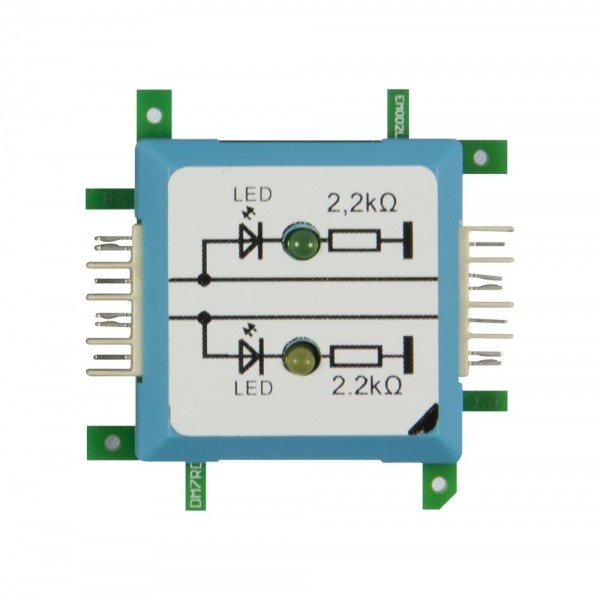 ALLNET Brick’R’knowledge LED dual auf Masse grün &amp; gelb Signal durchverbunden