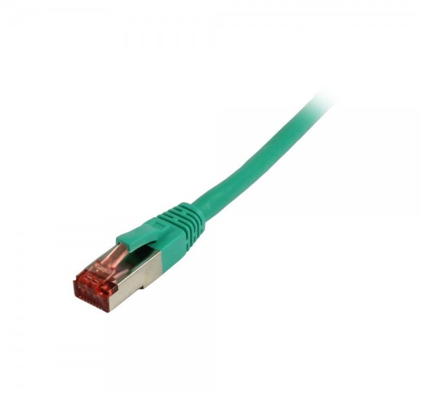 Patchkabel RJ45, CAT6 250Mhz, 7.5m grün, S-STP(S/FTP),TPE/LSZH(Superflex), Synergy 21,