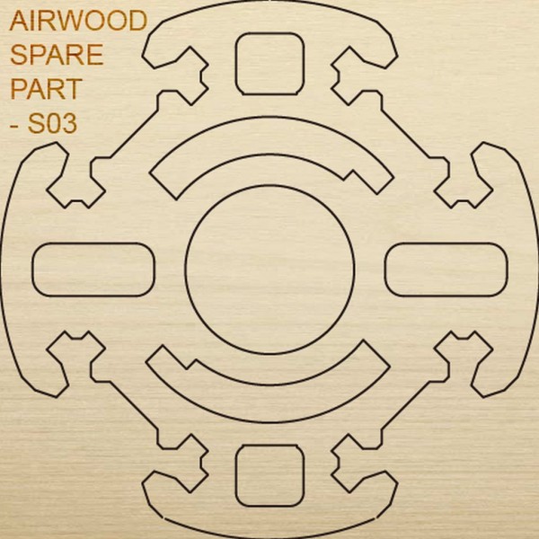 Airwood Holz Ersatzteil S03 / Spare Wood Part S03