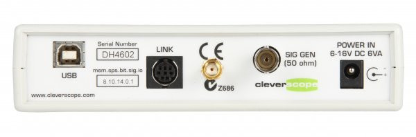 Cleverscope CS810 / Externes Abtasttakt-Interface 1-105 MHz Sinus/Rechteck 0, 5-3V