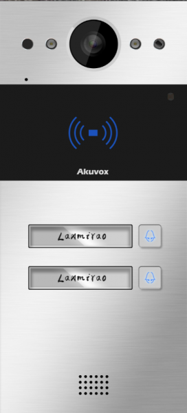 Akuvox TFE R20BX2 IP Door SIP Intercom with Two (2) Button (Video &amp; Card reader) *FlushMount Bundle*