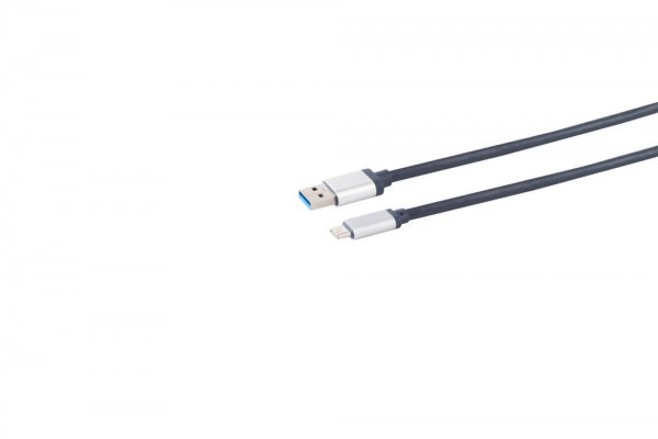 Kabel USB3.0, 1.5m, A(St)/C(St), Dunkelblau, Aluminium Stecker,