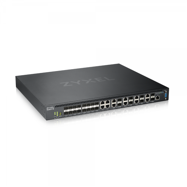 Zyxel Switch full managed Layer3 28 Port Â• 4x 10 GbE Â• 8x 10 Gb Combo Â• 16x SFP+ Â• 19&quot; Â• NebulaFlex Pro Â• XS3800-28