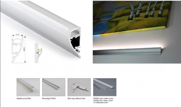 Synergy 21 LED U-Profil 200cm, ALU062