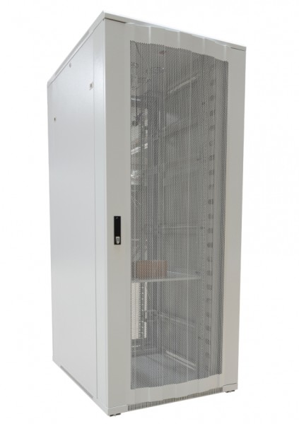 ALLNET 19&quot;Schrank, 42HE, B800/T1000mm, perforierte Blechtüren, Lichtgrau, SNB-Serie,