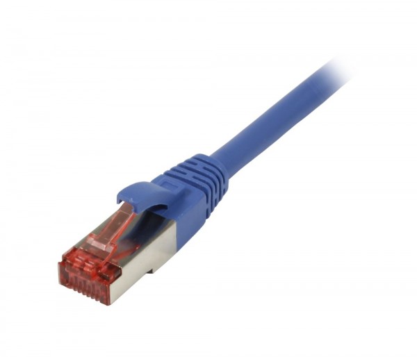 Patchkabel RJ45, CAT6 250Mhz,10m blau, S-STP(S/FTP), LSZH, Synergy 21,