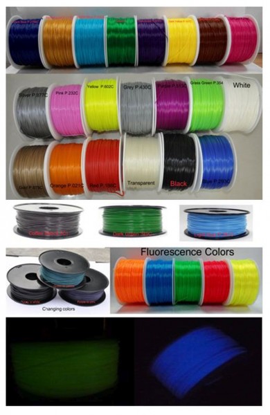 Synergy 21 3D Filament ABS /Changing color /3MM/ grün to gelb
