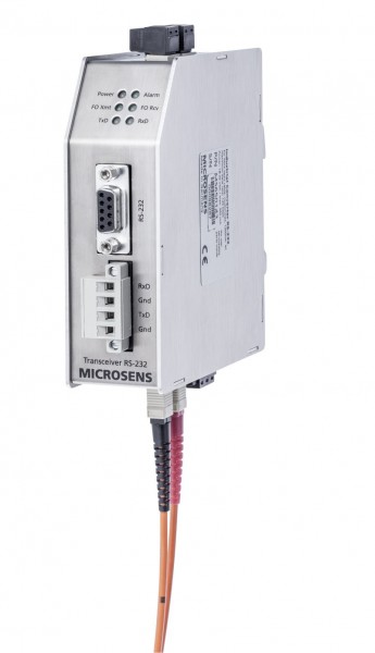 Industrie-Medienkonverter RS-232/V.24 auf Glasfaser, Monomode, MS650145