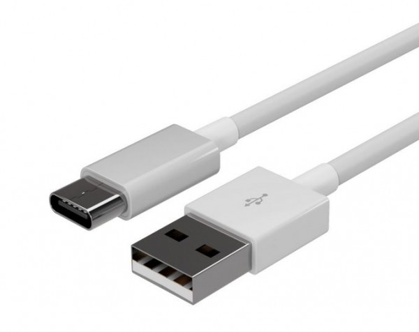 Kabel USB, C(St) =&gt; A(St), 2,0m, USB2.0, weiss,