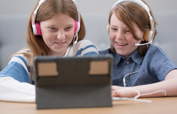 Onanoff Kopfhörer für Kinder / Homeschooling / Pink