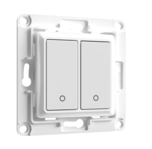 Shelly · Accessories · &quot;Wall Switch 2&quot; · Wandtaster 2-fach · Weiß