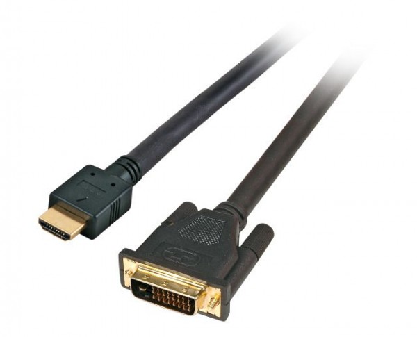Kabel Video HDMI =&gt; DVI 24+1, 2m, ST/ST, Schwarz