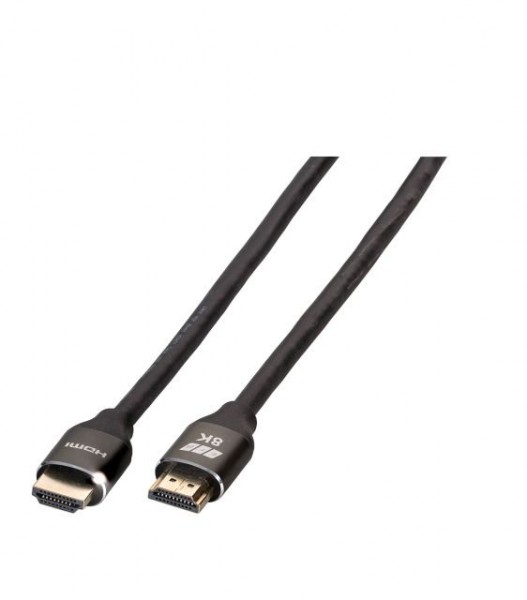 Kabel Video HDMI 2.1, ST/ST, 2m, Ultra HQ 8K*4K @60hz, Premium Aluminium Stecker,