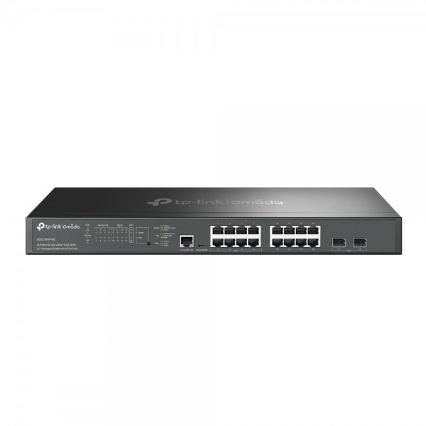 TP-Link Switch smart managed Layer2 18 Port Â• 8x 2.5 GbE POE Â• 8x 2.5 GbE Â• PoE Budget 150W Â• 2x SFP Â• 19&quot; Â• Omada Â• SG3218XP-M2