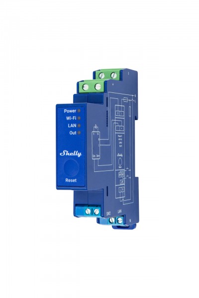 Shelly · Hutschiene · &quot;Pro Dimmer 0/1-10V PM&quot; · Messfunktion · WLAN · LAN · BT