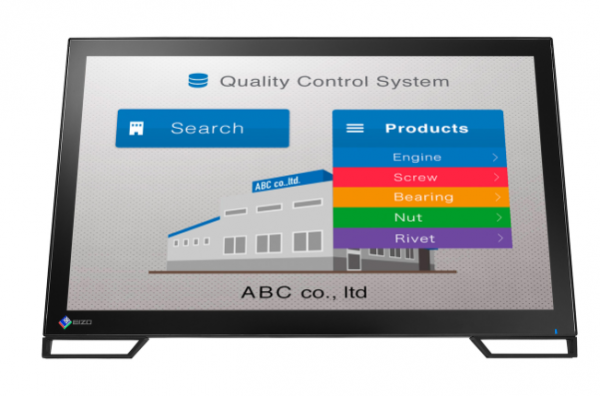 TFT 23&quot; EIZO DuraVision Touch Monitor FDF2382WT-A-BK schwarz, IPS-Panel