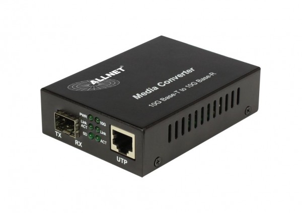 ALLNET Medienkonverter 10GBASE-T auf 10GBASE-SX/LX Single-/Multimode SFP+ Mini-GBIC Anschluss ALL-MC109-SFP+