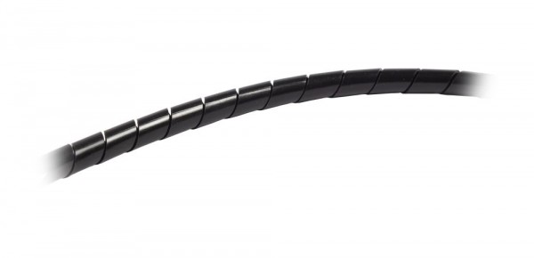 Kabel zbh. Organizer, Spiral, flexibel, 9-65mm, 10m, schwarz, Synergy 21,