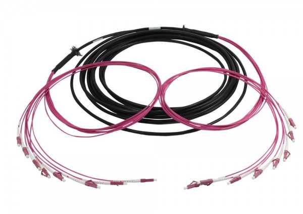 LWL-Kabel, Trunkkabel U-DQ(ZN)BH 8G 50/125, LC/LC OM4 40m, Ring, Synergy21