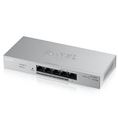 Zyxel Switch smart managed Layer2 5 Port Â• 5x 1 GbE Â• Desktop Â• Lüfterlos Â• GS1200-5