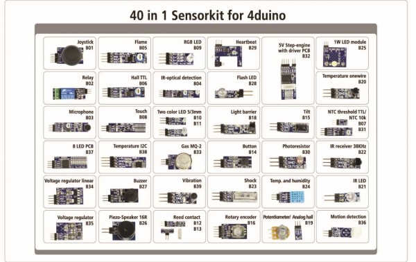 ALLNET 4duino Sensor Kit 40 in 1 SET