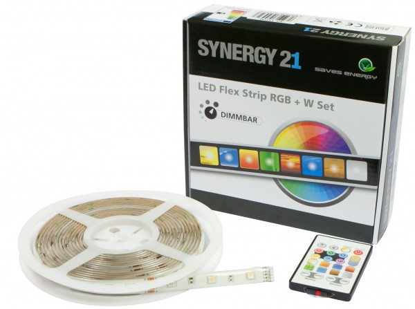 Synergy 21 LED Flex Strip 5050 - 30 RGB-W DC12V KOMPLETT Set V2