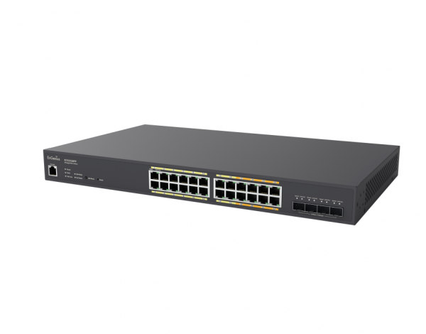 EnGenius Switch full managed Layer2+ 28 Port Â• 8x 2.5 GbE, 16x 1 GbE Â• PoE Budget 410W Â• 24x PoE at Â• 4x SFP+ Â• 19&quot; Â• ECS2528FP Â• EnGenius Cloud