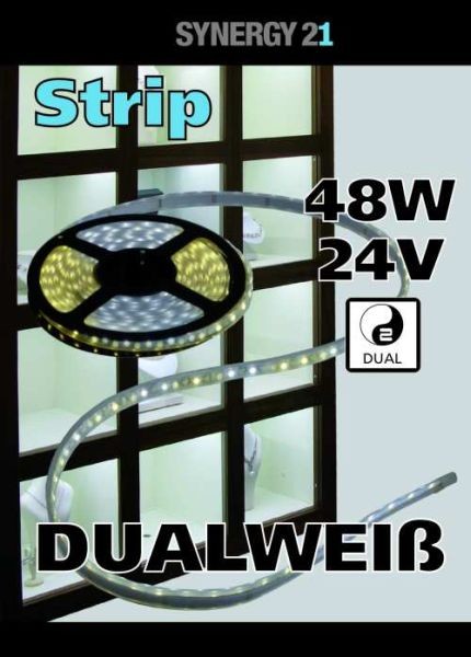 Synergy 21 LED Flex Strip dual white (CCT) DC24V 48W pro Farbe IP20
