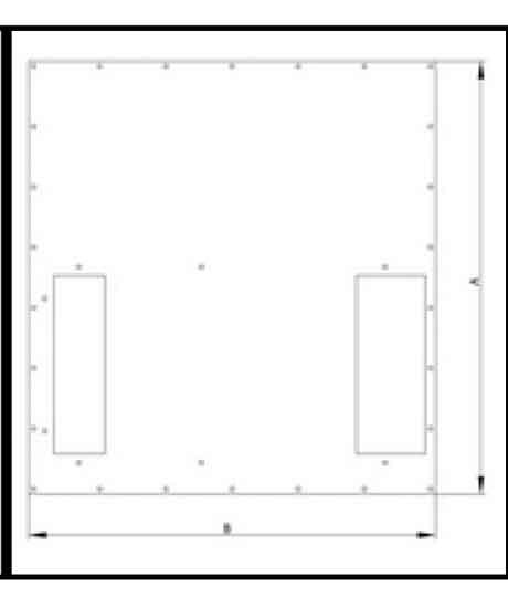 Triton 19&quot;zbh. Klimaeinheit, zbh. Zusatzblende, für X3/4, für RDE/RIE, B800/T 800mm quer montierbar, schwarz,