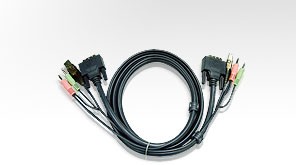 Aten Verbindungskabel DVI, 3m, USB, Audio