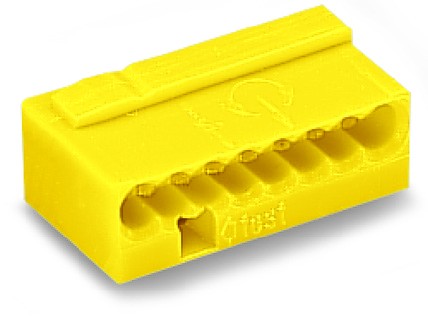 Wago Serie 243- 8-Leiter-Micro-Klemme (50 Stück) gelb