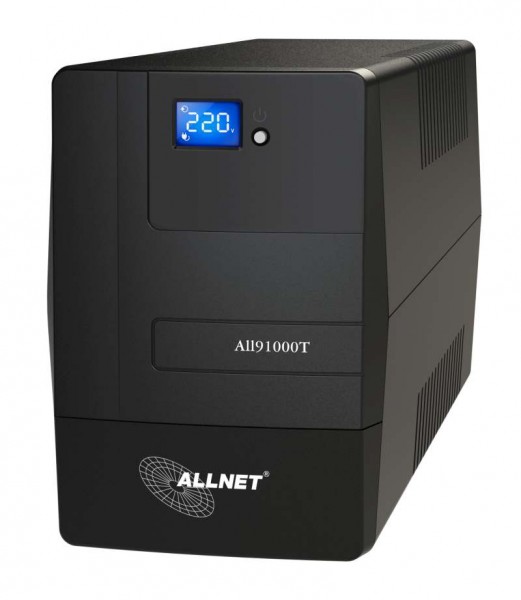 ALLNET USV 1000VA Line-Interactive, USB, LCD-Display