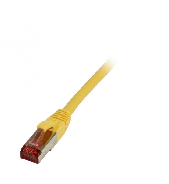 Patchkabel RJ45, CAT6 250Mhz, 1.5m gelb, S-STP(S/FTP),TPE/LSZH(Superflex), Synergy 21,