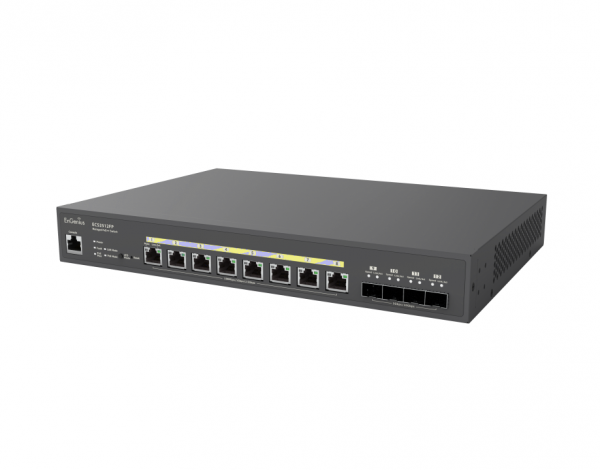 EnGenius Switch full managed Layer2+ 12 Port • 8x 2.5 GbE • PoE Budget 240W • 8x PoE bt • 4x SFP+ • 13&quot; • ECS2512FP • EnGenius Cloud