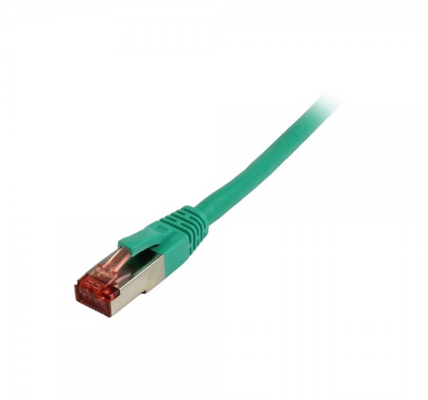 Patchkabel RJ45, CAT6 250Mhz,25m grün, S-STP(S/FTP), LSZH, Synergy 21,