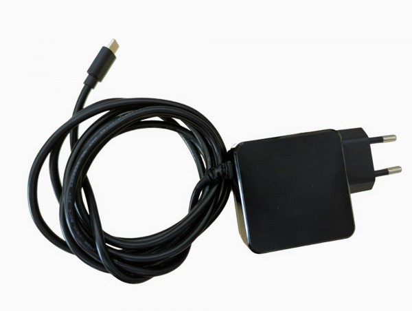 ALLNET Ersatznetzteil QC USB-C PD GaN Netzteil Power Supply 45 Watt 1x USB Typ-C mit 2m festem Kabel**EU PLUG**
