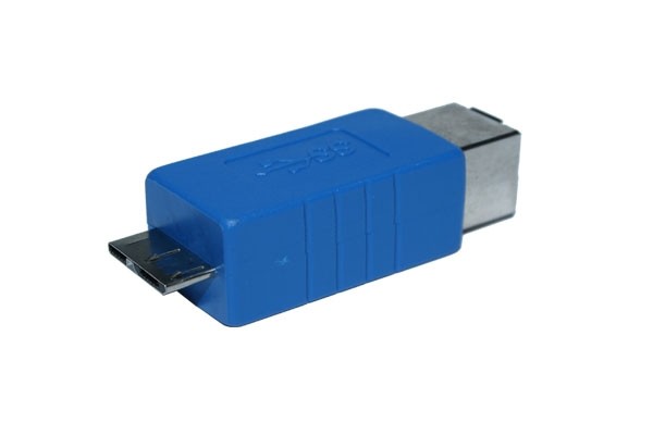 Kabel USB, zbh. Adapter, B(Bu) =&gt; B-Micro(St), USB3.0, blau,