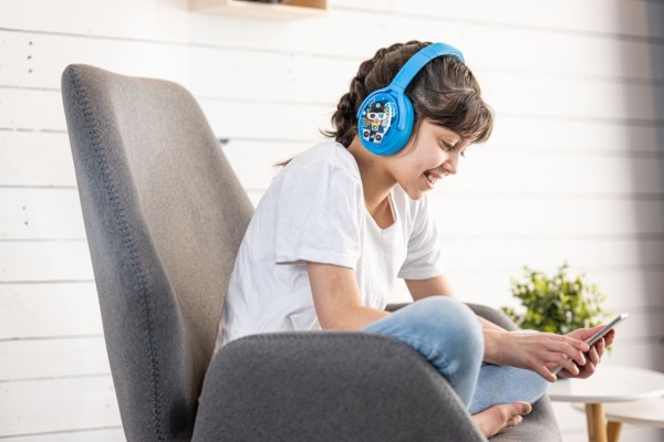 Onanoff Kopfhörer für Kinder / Konzentration / Geräuschunterdrückung / Bluetooth / Hellblau