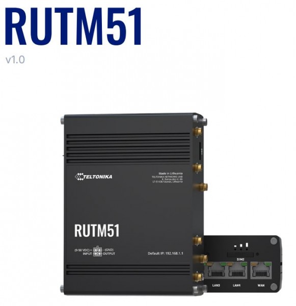 Teltonika · Router · RUTM51 · Industrial 5G Router