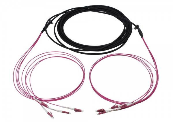 LWL-Kabel, Trunkkabel U-DQ(ZN)BH 4G 50/125, LC/LC OM4 10m, Ring, Synergy21