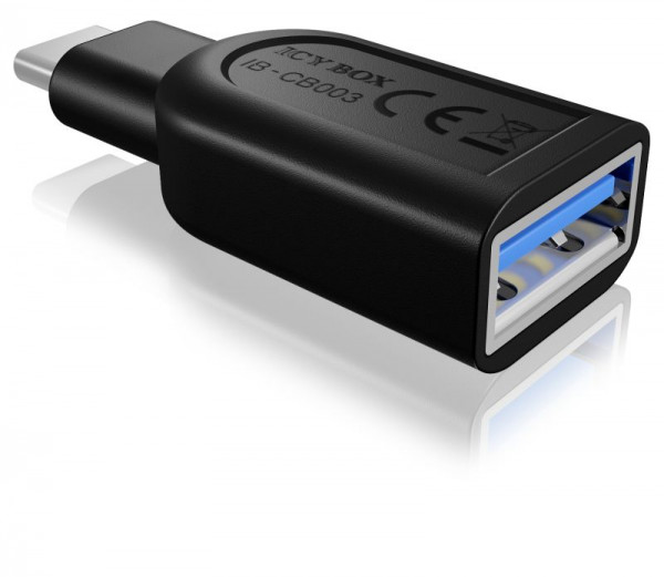 ICY Box Adapter, USB 3.0 Type-C Stecker/Type-A Buchse, IB-CB003,