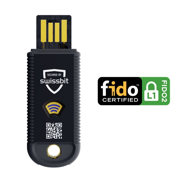 Swissbit iShield Key Pro USB/NFC Security Key Trayverpackung