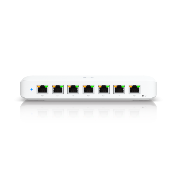 Ubiquiti Switch full managed Layer2 8 Port Â• 8x GbE Â• PoE Budget 52W Â• 7x PoE at Â• 1x PoE bt In Â• Desktop Â• Lüfterlos Â• UniFi Â• USW-Ultra-60W